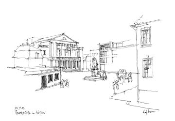 Weimar Theaterplatz 2002